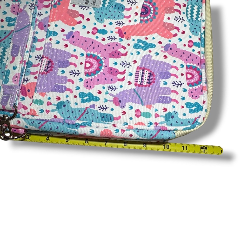 Llama Print Multi Layer High Capacity Colored Pencil Case Art Organizer Bag - Picture 9 of 9